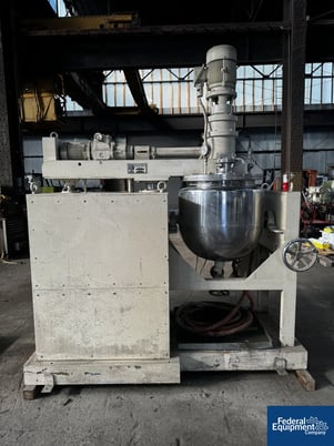 26.4 gallon Ross Co-Axial Mixer, Stainless Steel, 100 Liter, double motion agitator with sidewall scrappers - Image 6