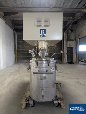 40 gallon Ross #HSM-40, double helical vacuum mixer, Stainless Steel, jacketed mixing can - Image 5