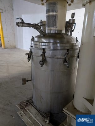 40 gallon Ross #HSM-40, double helical vacuum mixer, Stainless Steel, jacketed mixing can - Image 7