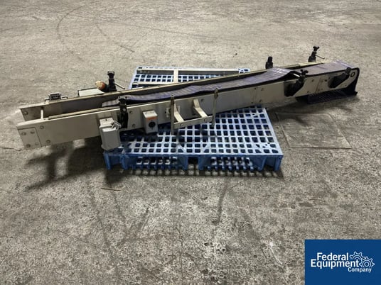 Belt Conveyor, Stainless Steel frame with plastic belt, single set of legs, with controls - Image 3