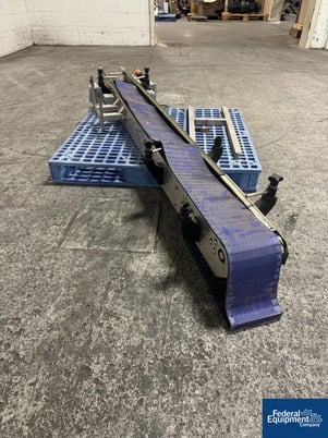 Belt Conveyor, Stainless Steel frame with plastic belt, single set of legs, with controls - Image 4
