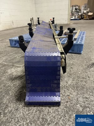 Belt Conveyor, Stainless Steel frame with plastic belt, single set of legs, with controls - Image 5