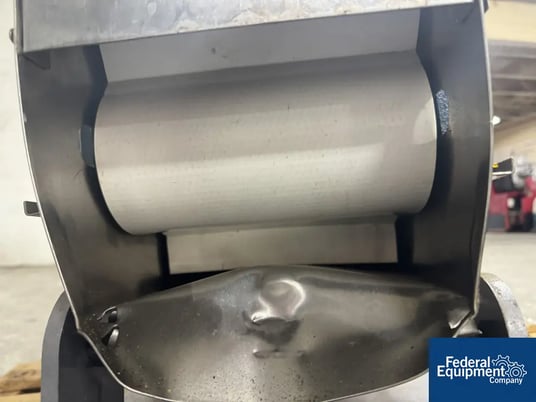 Kaps-All #FS-B, Capacity Elevator, Stainless Steel, cleated belt, 110 volts, with controls, mount point bent - Image 6