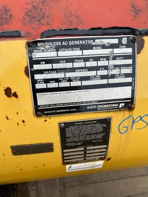 620 KW, 1800 RPM, Kato #A169590001, Generator End, 3 phase, 600 V - Image 2