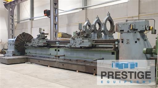 Poreba #TZG-400, 157" swing x 393" centers, 100 RPM, 30 ton capacity, threading, taper, 100 HP, 1980, #27429 - Image 3
