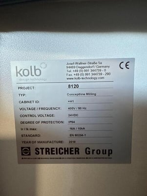 Kolb Design Technology #ConceptLine, clay milling machine, 5-Axis Siemens Control, 2018 - Image 7