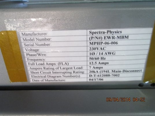 Branson #0187-IRAM-MINI-MEDUSA, plastic welding system, chiller, Control, spares, 2002 - Image 8