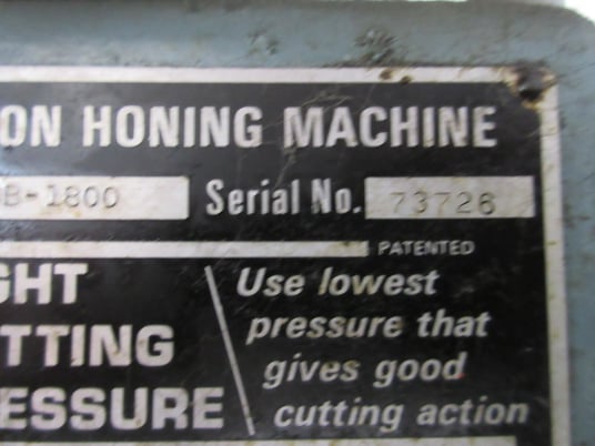 Sunnen #MBB-1800, precision honing machine - Image 7