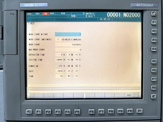 Mori Seiki #NLX-2500SMC/700, CNC lathe, multi-axis, 10" chuck, 3.5" bar, 31.3" centers, chip conveyor - Image 4