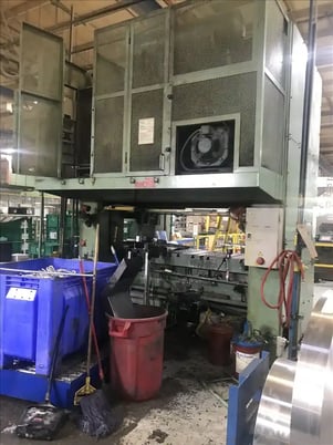 220 Ton, Aida #NCS-200(1), straight side double crank press, 5.5" stroke, 17.9" die height, 4.3" slide - Image 7