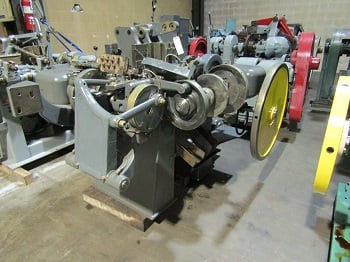 Baird #3, 4-slide wire forming, 3/16" wire diameter, 1-1/8" ribbon wire, 10" feed, split cams, wear plates - Image 1