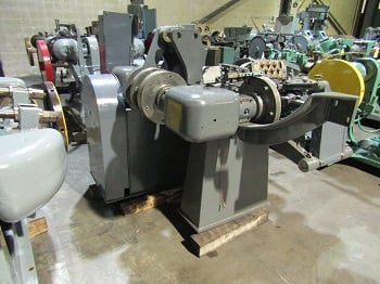 Baird #3, 4-slide wire forming, 3/16" wire diameter, 1-1/8" ribbon wire, 10" feed, split cams, wear plates - Image 2