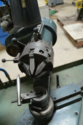 13/16" to 1/4" Rush #132A, semi automatic drill grinder, 14" drill length, pneu 6-jaw chuck, 280 V., 5 HP - Image 3