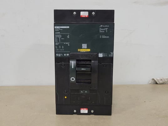 250 Amps, Square D, LAL36250, 3-pole, bolt-on, 600 Volts, new surplus - Image 1