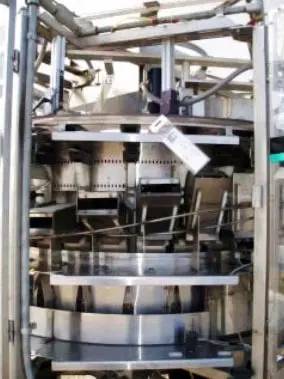 Hoppmann #FRS-60-SS, centrifugal bottle capacity feeder, (30) 5-1/2" L x 3" W x 9" H pockets, 1995 - Image 9