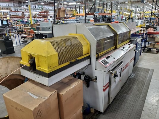 1.75" T-Drill #TCC-45-HF-RF-6000, straight tube cutoff machine, digital read out, dual coil reels - Image 2