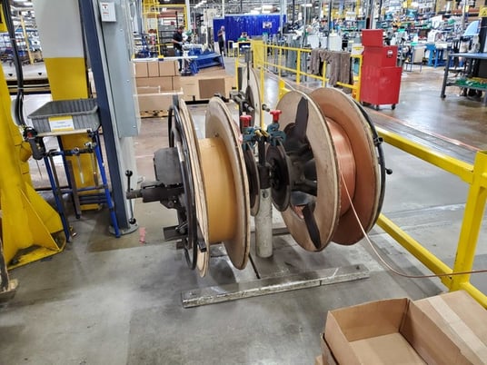 1.75" T-Drill #TCC-45-HF-RF-6000, straight tube cutoff machine, digital read out, dual coil reels - Image 3