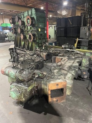 24" x 68" Farrel Adamson, 4-roll S calendar, drilled holes, roller bearing, individually driven rolls - Image 3