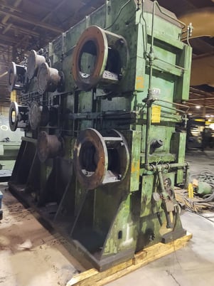 24" x 68" Farrel Adamson, 4-roll S calendar, drilled holes, roller bearing, individually driven rolls - Image 5