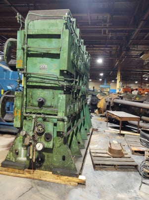 24" x 68" Farrel Adamson, 4-roll S calendar, drilled holes, roller bearing, individually driven rolls - Image 7