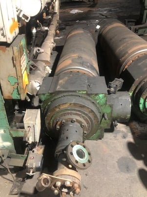 24" x 68" Farrel Adamson, 4-roll S calendar, drilled holes, roller bearing, individually driven rolls - Image 8