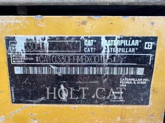 Caterpillar 330FL, Excavator, 3347 hours, S/N: MBX00195, 2016 - Image 6