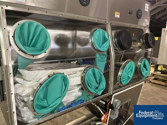 Containment Tech #ENGUARD, glovebox, Stainless Steel, dual zone, single sided w/ (4) gloves each zone, anti - Image 6