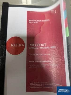Sepha #PRESSOUT, manual deblistering machine, (3) sized plates, 2017 - Image 8