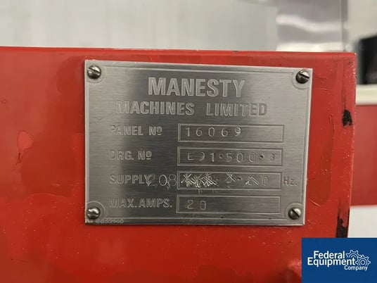 Manesty #UNIPRESS-TCS, rotary tablet press, single layer, 34 station, B tooled, 3240 tablets/min, w/ parts - Image 3