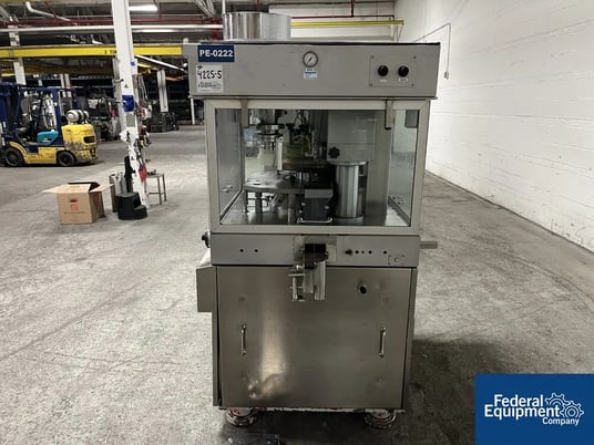 Manesty #UNIPRESS-TCS, rotary tablet press, single layer, 34 station, B tooled, 3240 tablets/min, w/ parts - Image 4