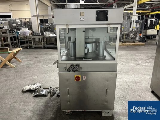 Manesty #UNIPRESS-TCS, rotary tablet press, single layer, 34 station, B tooled, 3240 tablets/min, w/ parts - Image 5