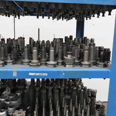 BT40 Caterpillar 40 tool holders Quick Change Heat Shrink 656 pieces & cart, huge lot - Image 8