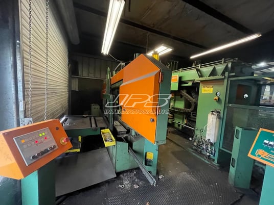 Peddinghaus #BDL-1250/9, beam drill line and MEBA 1140-510 band saw with material handling, 2005 - Image 2
