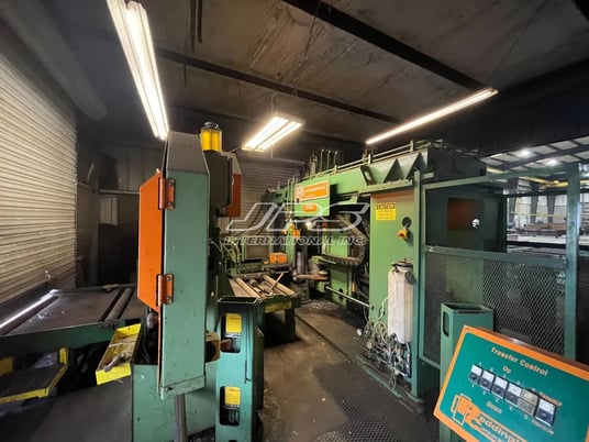 Peddinghaus #BDL-1250/9, beam drill line and MEBA 1140-510 band saw with material handling, 2005 - Image 7