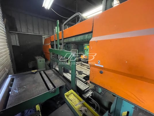 Peddinghaus #BDL-1250/9, beam drill line and MEBA 1140-510 band saw with material handling, 2005 - Image 10