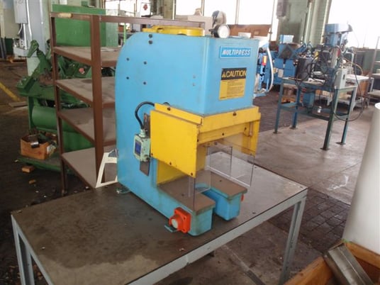 2 Ton, Denison #WUA-2TR, palm buttons, fabricated metal stand, tag #15287 - Image 1