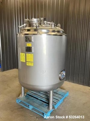 264 gallon Jacketed reactor tank w/ vacuum, Stainless Steel, vertical, 42 psi @ 300&deg;F, 100 psi @300&deg;F jacket - Image 2