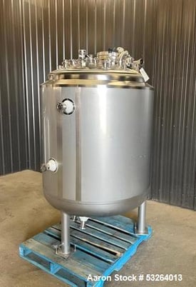264 gallon Jacketed reactor tank w/ vacuum, Stainless Steel, vertical, 42 psi @ 300&deg;F, 100 psi @300&deg;F jacket - Image 6
