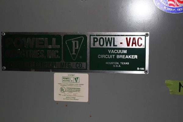 1200 Amps, Powell, O5PV0250-31, with gear, MVCB006 (5 available) - Image 3