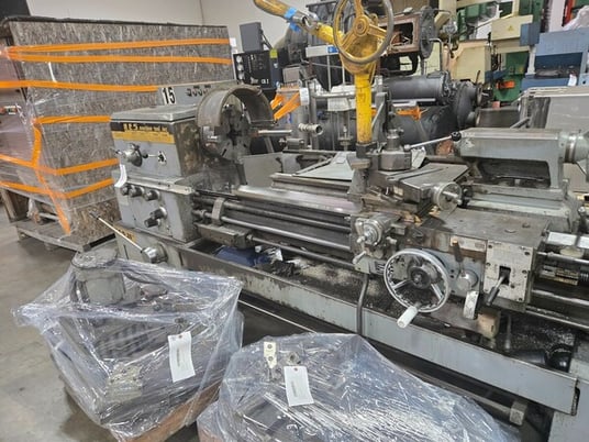 20" x 72" H.E.S., engine lathe with metric threading,loaded with tooling, 18-900 RPM, 15 HP - Image 2