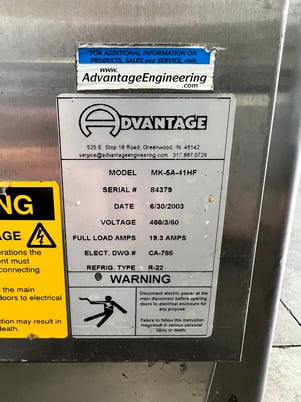 5 Ton, Advantage Chiller #MK-5A-41HF, 12 GPM, 5 HP, 25 gallon tank, S/N 84379 - Image 5