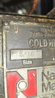 5/16" x 2.75" National, 1D2B High-Speed Header w/PKO, 250 PPM, 1.5" Shank length, 20 HP, 220/440 V - Image 4