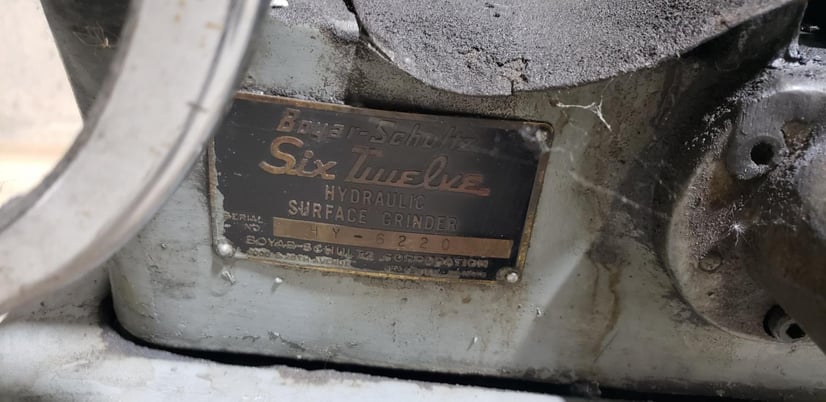 6" x 12" Boyar-Schultz #HY-6220, Hydraulic Surface Grinder - Image 4