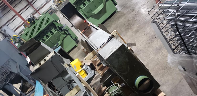 11" wide, Loading Parts Conveyor, magnetic, 23" L entry at bottom, 100" exit height - Image 3