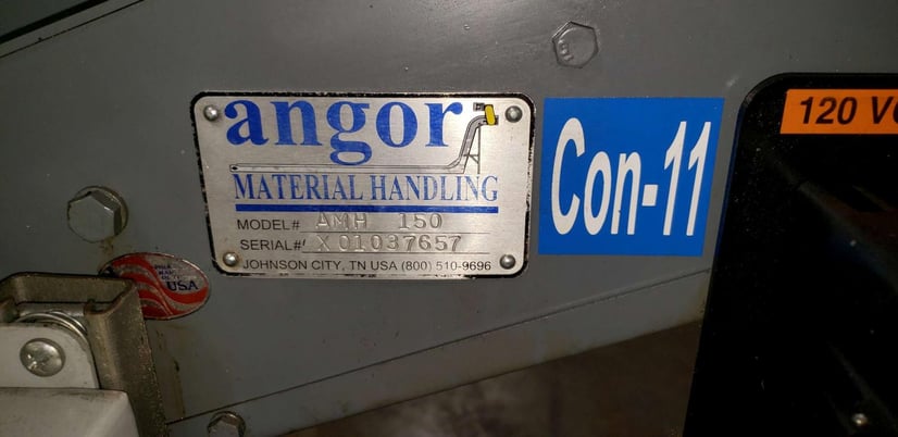 21" x 11.8" Angor #AMH-150, Unloading Parts Conveyor, 21" loading height, 52"/32" discharge height, 30 deg. - Image 4