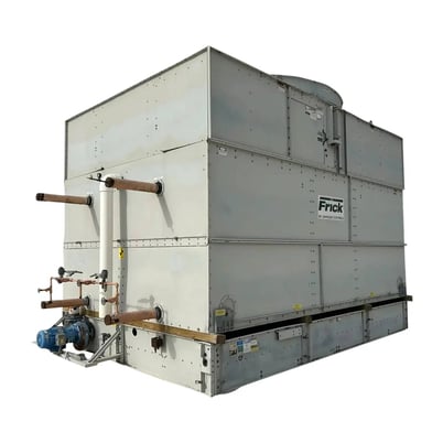1218 Ton, Frick #IDC2-2436-2506-240, Evaporative Condenser, 7.5 HP, 1200 GPM, 300 psi, R-717, 2003 - Image 2