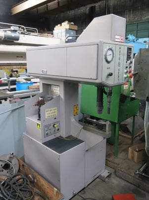 7.5 Ton, Auto-Sert #AS-7.5, hydraulic hardware insertion press, 20" throat, 6" stroke,vibratory bowl feed - Image 2