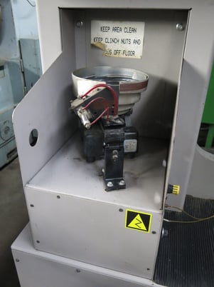 7.5 Ton, Auto-Sert #AS-7.5, hydraulic hardware insertion press, 20" throat, 6" stroke,vibratory bowl feed - Image 3