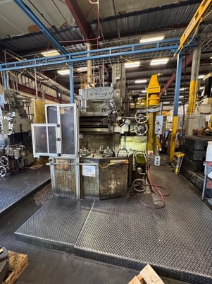 36" Bullard #Cutmaster, vertical turret lathe, 30" under rail, 3.3-240 RPM, 30 HP,manual & power feeds,side - Image 1