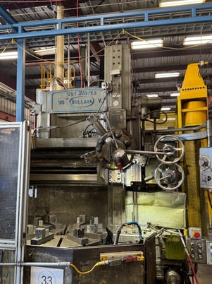 36" Bullard #Cutmaster, vertical turret lathe, 30" under rail, 3.3-240 RPM, 30 HP,manual & power feeds,side - Image 2
